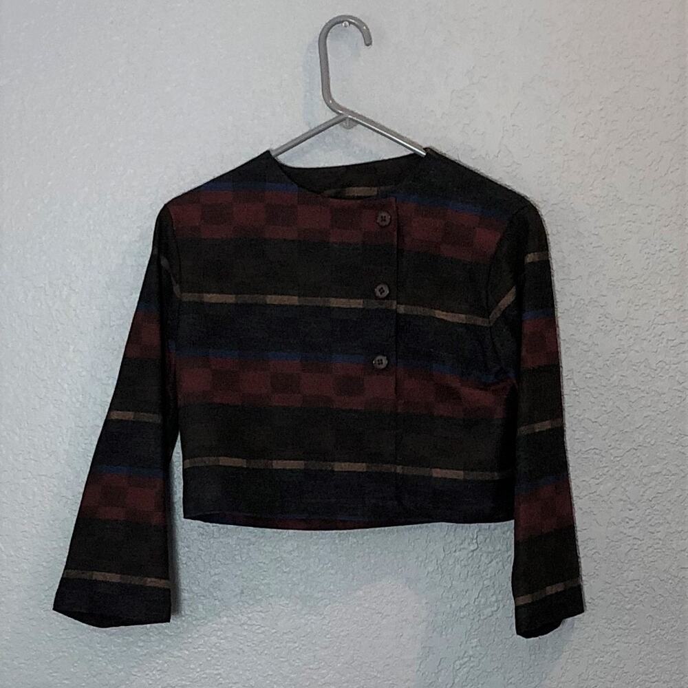 JH Collectibles Women's Size 4 Petite Cropped Wool Blend Top